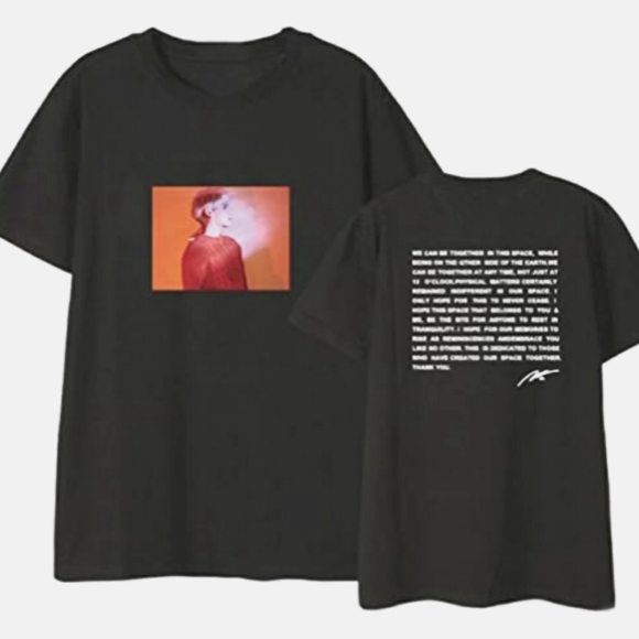 Jung Kook Tops - Poet | Artist Studio Album by Jonghyun Black Short Sleeve Shirt